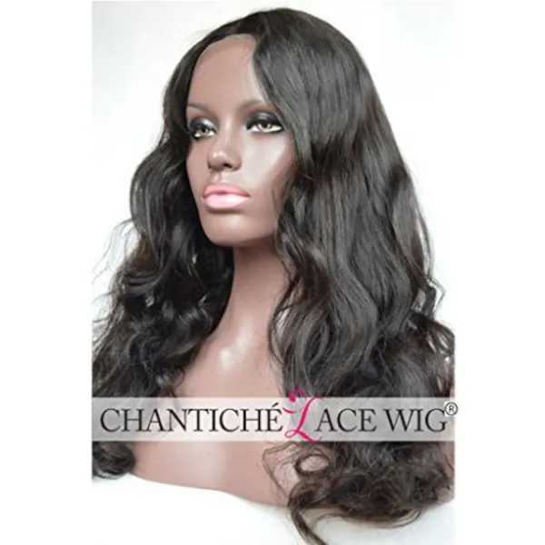 Chantiche 100 레미 아프리카 계 미국인을위한 인간의 머리 가발 자연 찾고 바디 웨이브 레이스 프런트 가발 브라질 버진 헤어, 단일상품