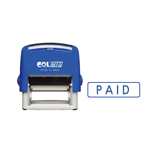 [사무피아] 자동스탁/PAID/C-0822 -날인:14×38mm, 1개, 청색