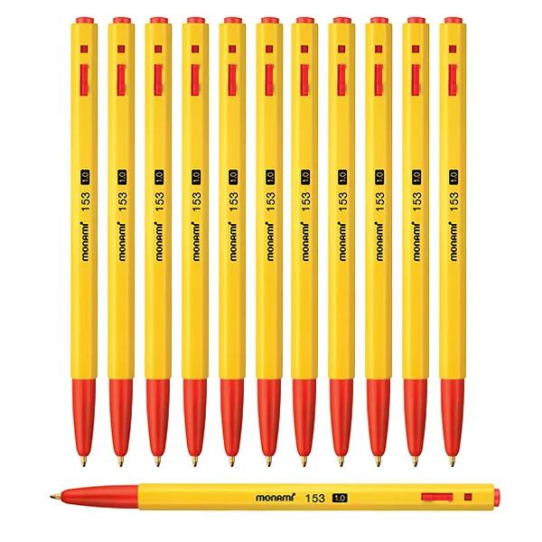모나미 153볼펜 1.0mm 12개입, $HKH_빨강/1타스