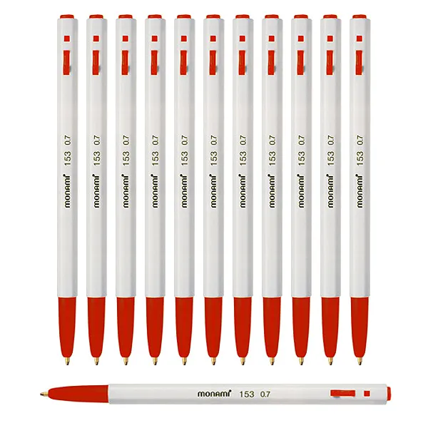 모나미 153볼펜 0.7mm 12개입, $U59_빨강/1타스