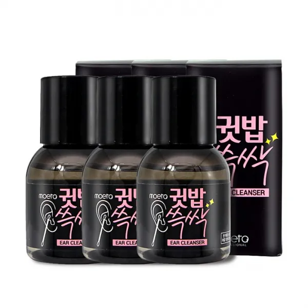 모에타 귓밥 쓱싹 30mlX3개, [증정] 면봉100개X2통