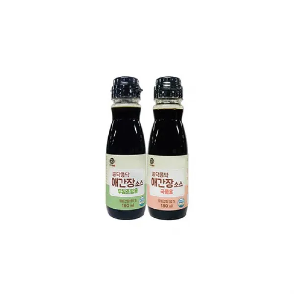 우리애들밥상 콩닥콩닥 애간장180mlx2개(무침조림용1+국물용1), 무침조림용1+국물용1
