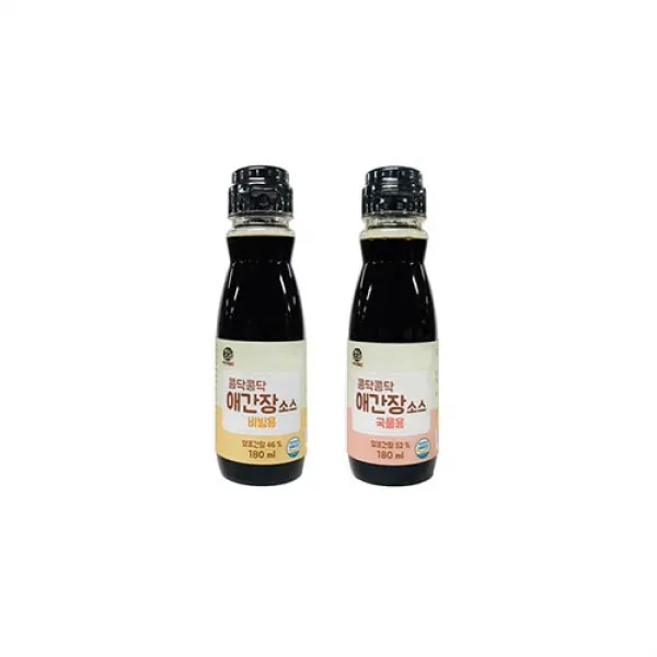 우리애들밥상 콩닥콩닥 애간장180mlx2개(국물용1+비빔용1), 국물용1+비빔용1