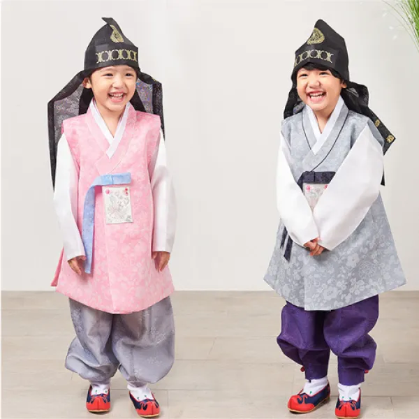 진선미한복 국내제작 남아 아동한복 사랑견