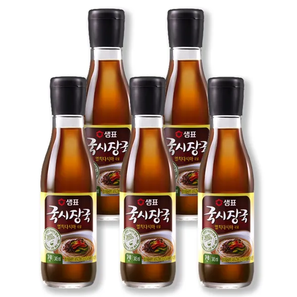 샘표 국시장국 멸치다시마 국물 345ml 5개