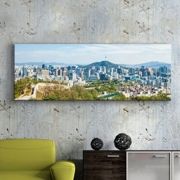 꾸밈 cu097-서울풍경남산타워대형노프레임액자 액자, A-서울풍경