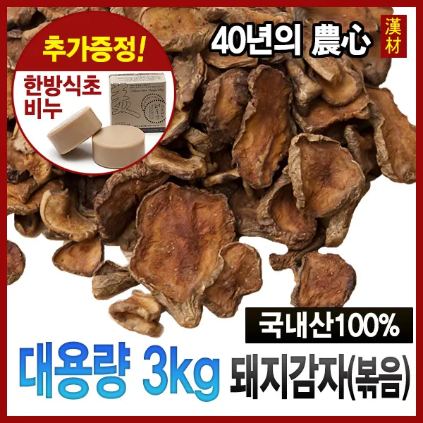 자애인- 볶은돼지감자 대용량 3kg 충북제천 국내산, 1개