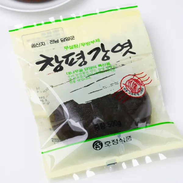 [호정가 창평쌀엿] 창평강엿(갱엿) 500g, 1개