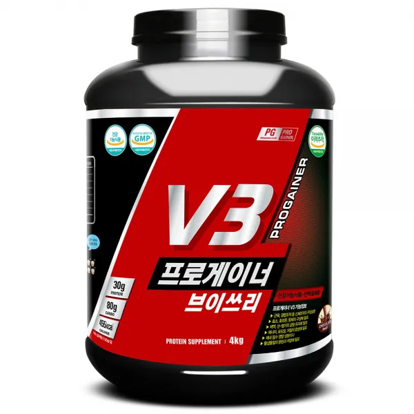 프로게이너 V3 브이쓰리 초코맛 체충증가 프로틴, 4kg, 1통