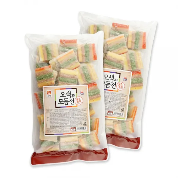 사조오양 제사준비는 오색모듬전1kgx2봉, 2kg, 1세트