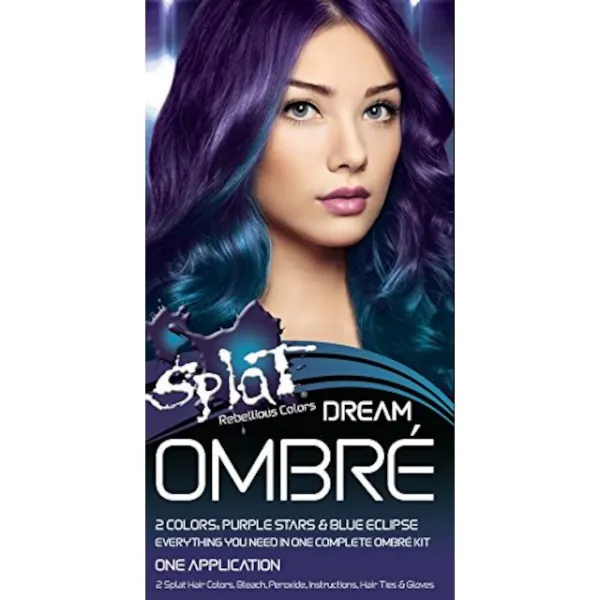 Splat 반 영구적 인 판타지 헤어 컬러 Complete Kit Ombre Dream, 단일상품