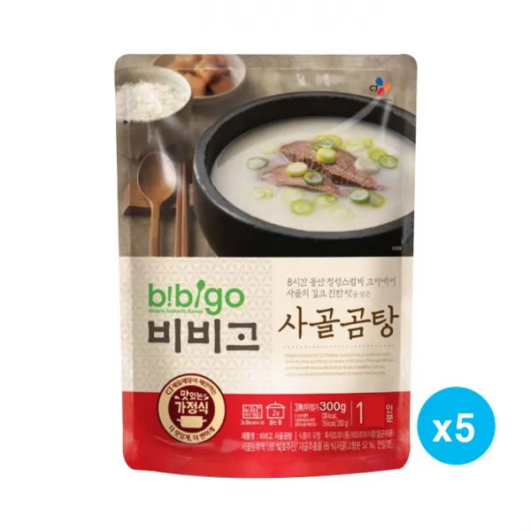 비비고 사골곰탕, 300g, 5개
