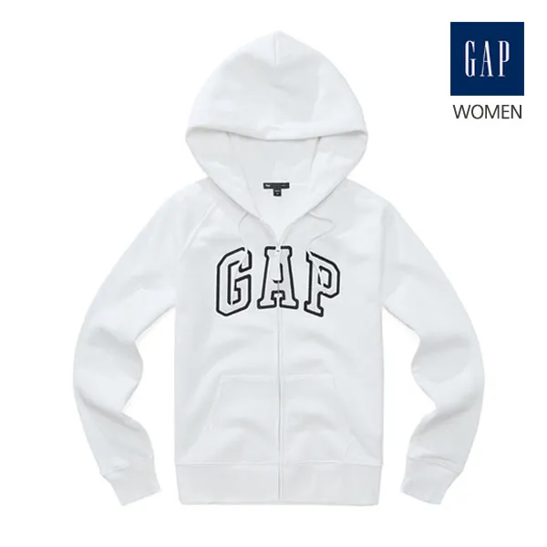 GAP [해외직배송] 갭 기모 우먼 후드집업_화이트