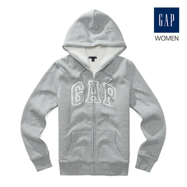 GAP [해외직배송] 갭 기모 우먼 후드집업_그레이
