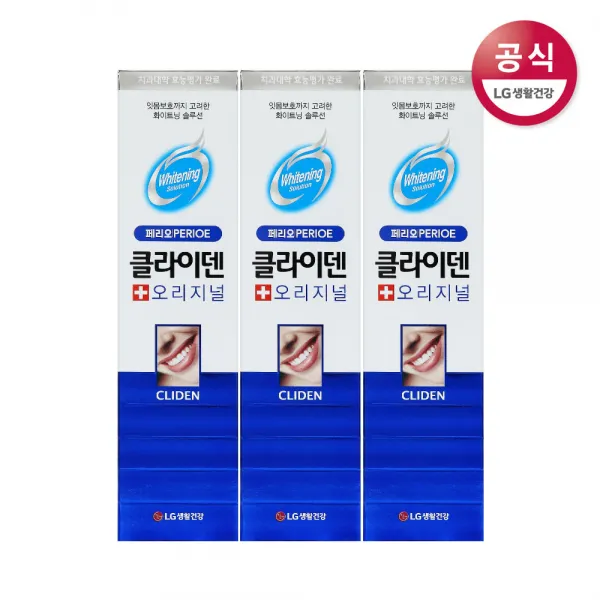 페리오 클라이덴 치약, 120g, 3개