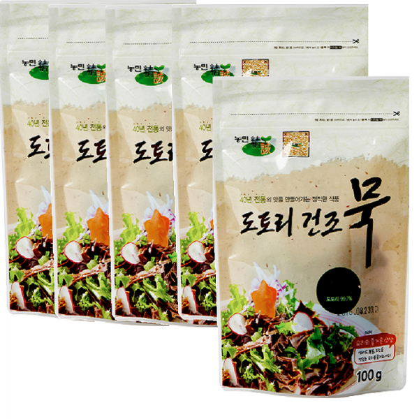 농민식품 국산도토리건조묵 100g x 5개