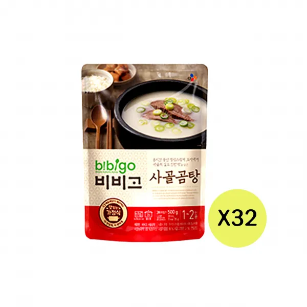 비비고 사골곰탕, 500g, 32개