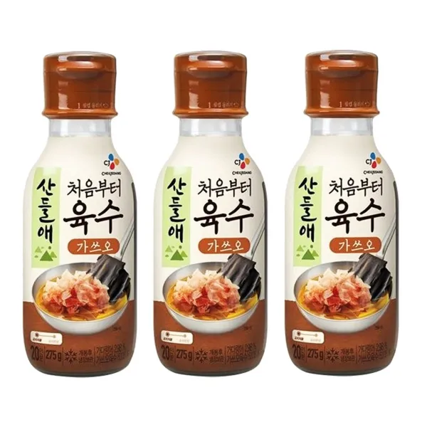 예이니종합물류 CJ산들애 육수 가쓰오 3개(275g*3개)조미료 양념장 장국 쯔유 연두, 275g, 3개