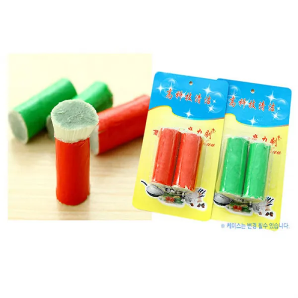 탄 냄비 그을음제거솔 냄비닦이 금광석섬유 5개 2개입