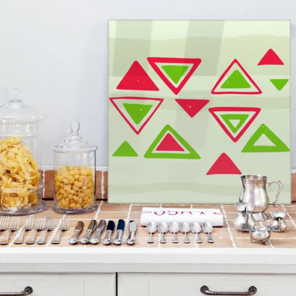 꾸밈 Ck221 빨강과초록그사이 액자 B타입 세모