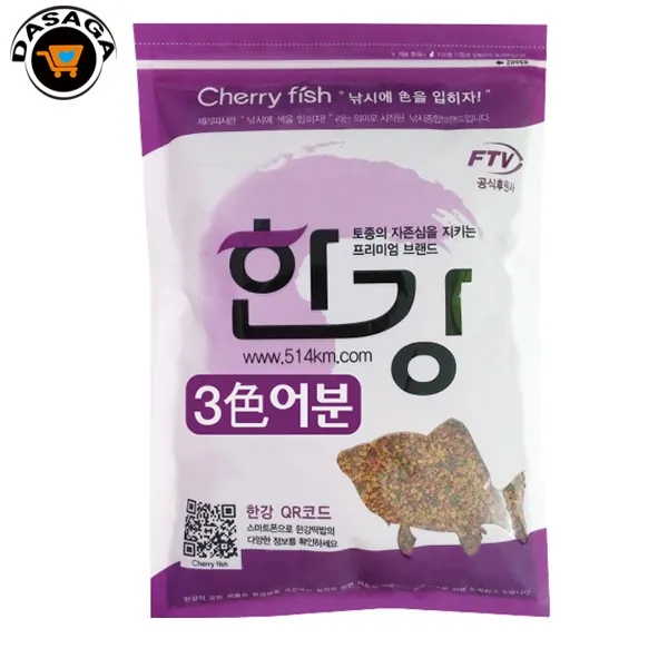 체리피쉬 한강 3색 어분 민물 낚시떡밥 집어제, 단품