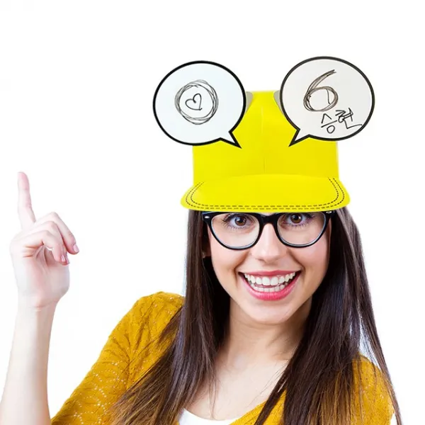 드로잉캡 OX판 정답판 도전골든벨 보드마카용 종이야구모자, 파랑색