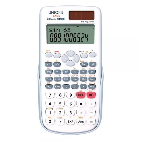 유니원 공학용계산기 UC-400M Basic 계산기+지워지는볼펜 증정
