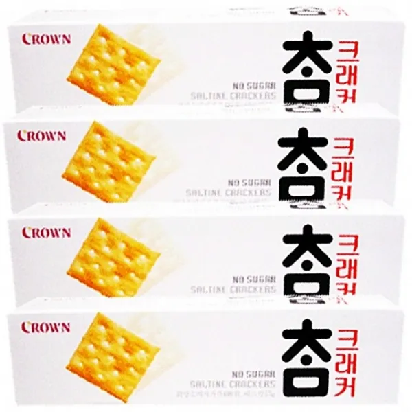 국내산 쿠키 과자 크라운제과 크라운)참 크래커 56g x 24개 맛있는 정통 크래커, 단일상품