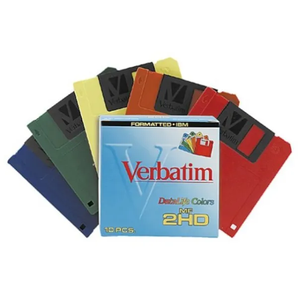 완전 자동 3.5IN HD 1.44MB 미리 포맷 된 IBM Rainbow Colors (10-Pack) (제조 업체가 폐점), 단일상품