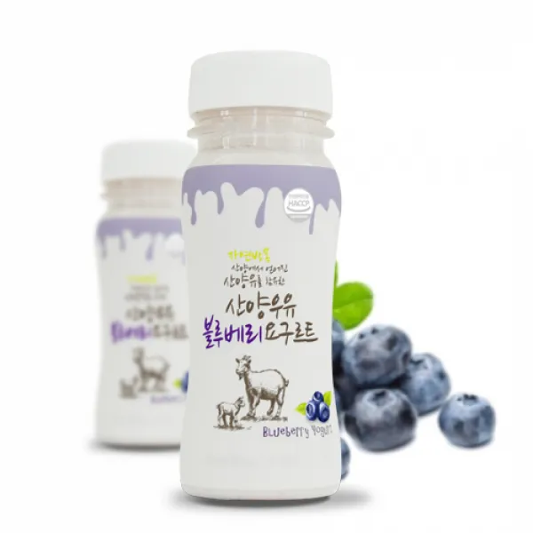 이담 산양유 발효 유산균 블루베리 요구르트, 7개입, 120ml