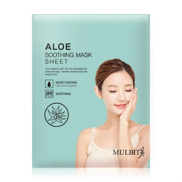 물빛미 알로에 수딩 마스크 마스크팩, 1개, 10개입
