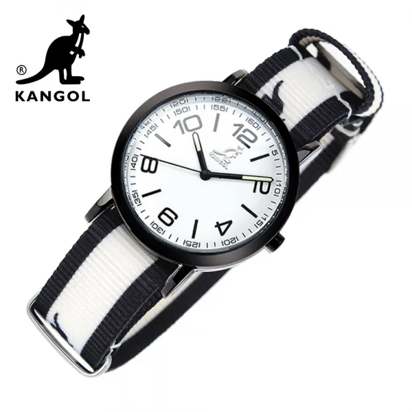[KANGOL] 캉골시계 나토밴드시계 KG11132_2 BWB LOGO