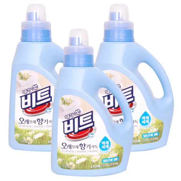 비트 향기오래 일반 드럼겸용 액체세제 3개 2.35l