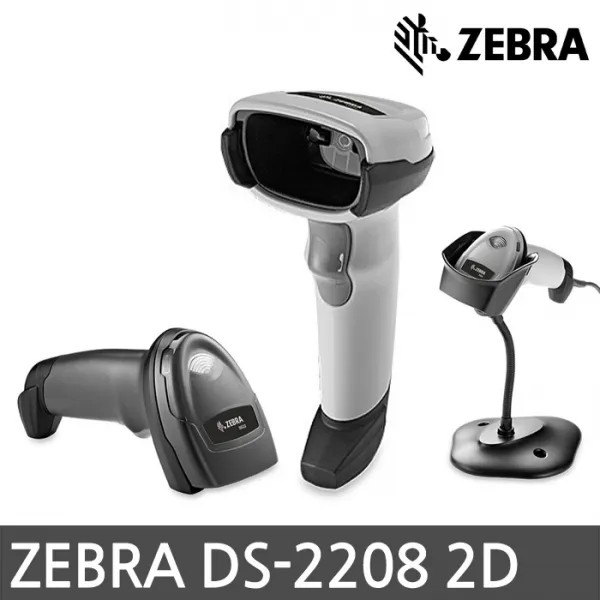 ZEBRA DS-2208 SR 2D 바코드스캐너 QR코드 심볼, DS-2208 정품직선USB케이블