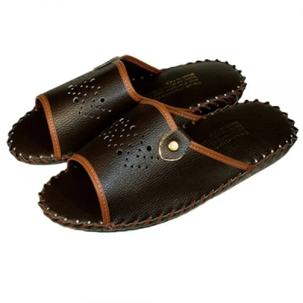 남자 봉합 실내화 연한밤색 실내거실화 가정용실내화 거실슬리퍼 예쁜거실실내화 거실화 본상품선택