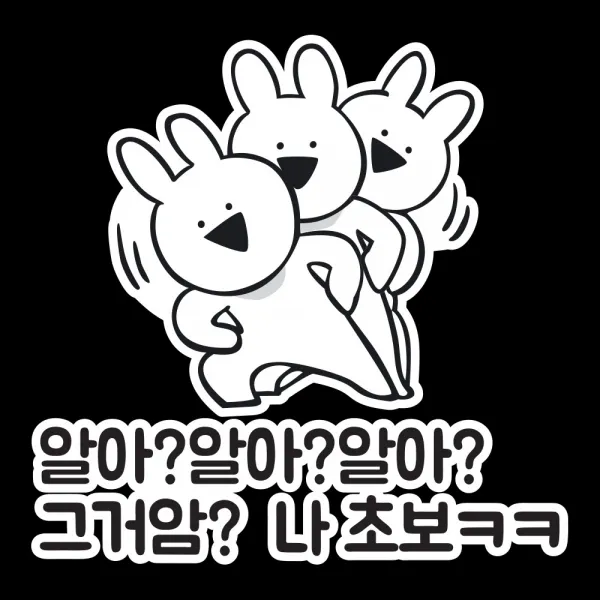 오버액션토끼 초보운전 차량용 스티커 10종, 04.초보D 스티커, 1개