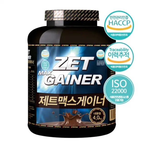 제트리션 제트맥스게이너 4kg 더블초코 탄수화물보충제, 1개