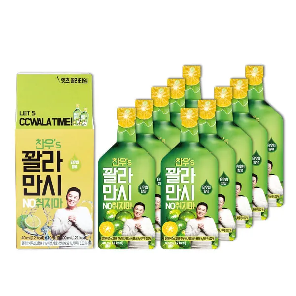 정찬우의 꽐라만시 정찬우 40ml x 10팩 깔라만시소주 원액, 단품