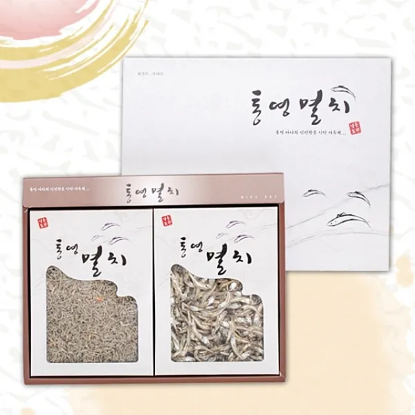 WSH 국내산 멸치 2종 선물세트 3호(세멸치 400g 소멸치350g) 물좋은 남해바다에서 어획한 신선한 멸치만 엄선, 본상품선택