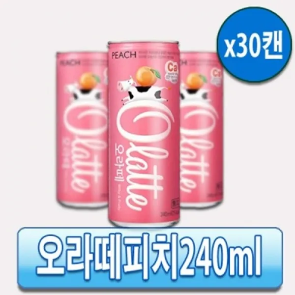 (강추)[동아오츠카] 오라떼 애플 240ml(30캔)x2묶음, 1개