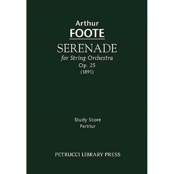 Serenade For String Orchestra Op. 25 Study Score Paperback Petrucci Library Press