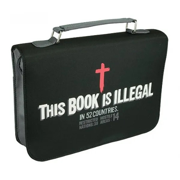 This Book Is Illegal Vinyl Medium Black Bible Cover Other Christian Art Gifts