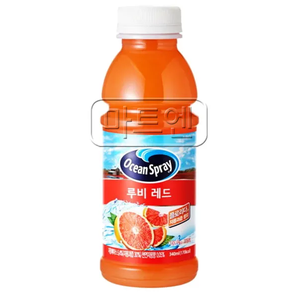 오션스프레이 루비레드 자몽 주스 340ml X 24펫, 24개