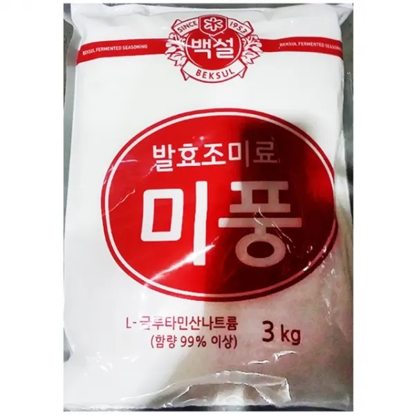 백설 발효조미료 식품첨가물 미풍 3Kg 1EA, 본상품선택