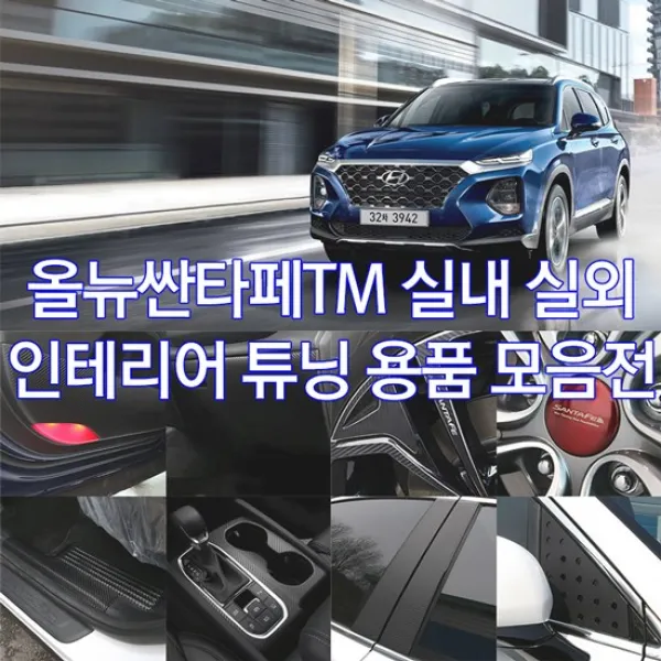 올뉴 싼타페 TM 차량 용품 실내 실외 인테리어 몰딩 튜닝, 신형 올뉴싼타페TM