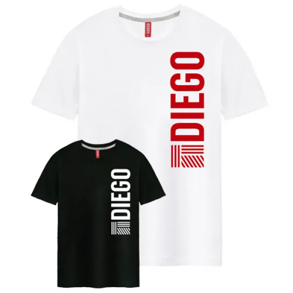 [DIEGO] 남녀공용 디에고 반팔티셔츠 S~4XL 빅사이즈 반팔 티셔츠