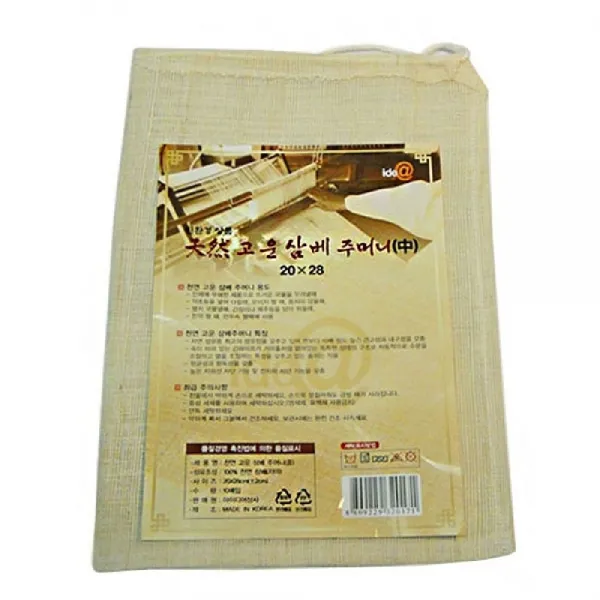 [AAU_4622356] 고운 삼베 주머니 중 다시주머니 찜보자기 한약주머니 육수망 찜걸음망, 본상품선택