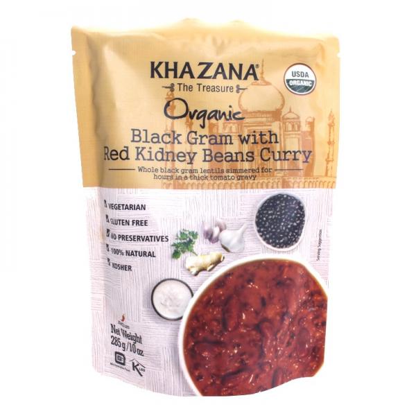 Khazana 오가닉 블랙 그램 with 레드 키드니 빈즈 커리, 285g, 1개