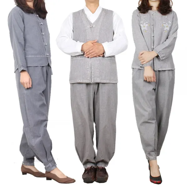 단아한의 남녀공용 보송이 조끼세트