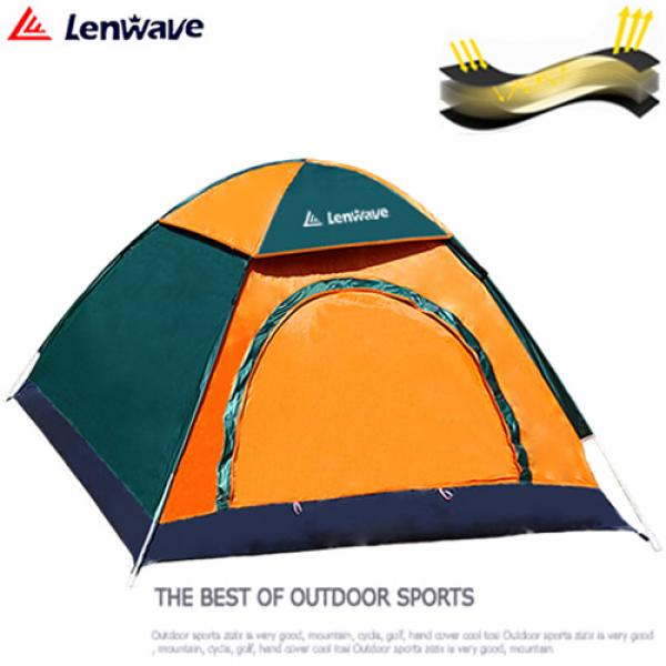 LenWave 원터치 자동 방수 텐트, One Color, 3~4인용